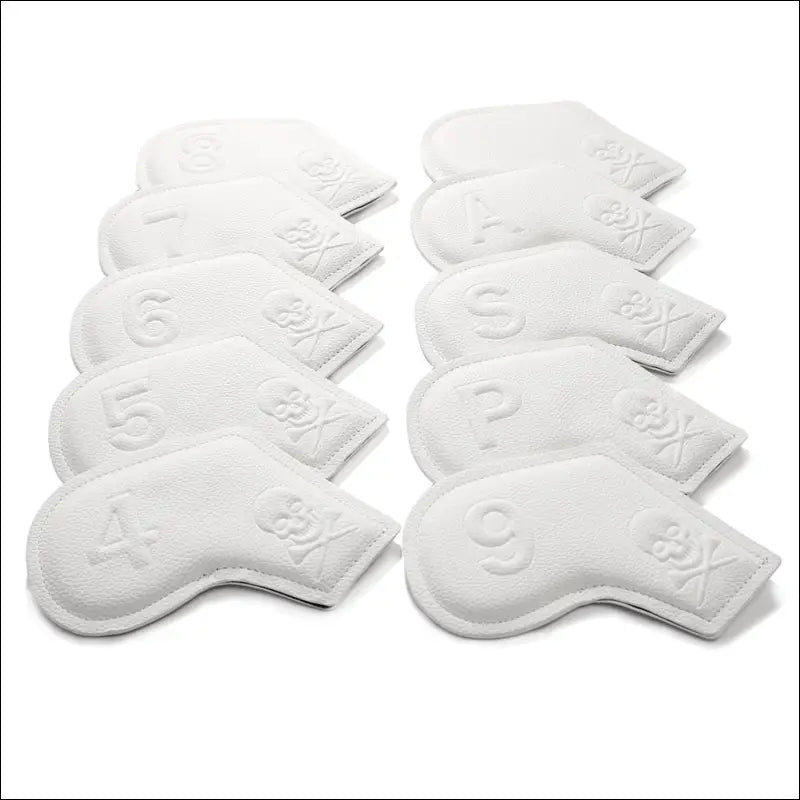 10pcs/set Golf Iron Headcover 3-9,P,S,A Club Head Cover Embroidery Number Case Sport Golf Training Equipment Accessories