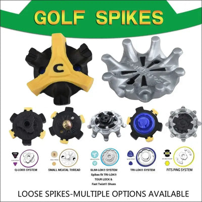 14-piece golf shoes spikes cleats for improved traction and stability - compatible