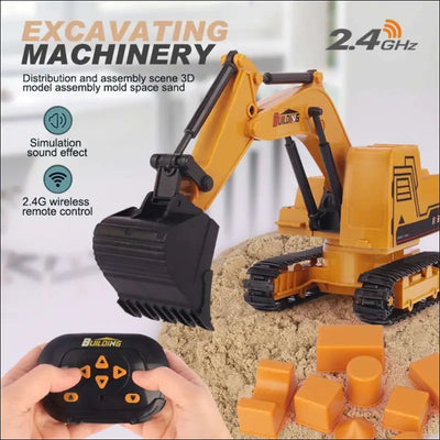 2.4g rc truck excavator construction digger wireless bulldozer remote control