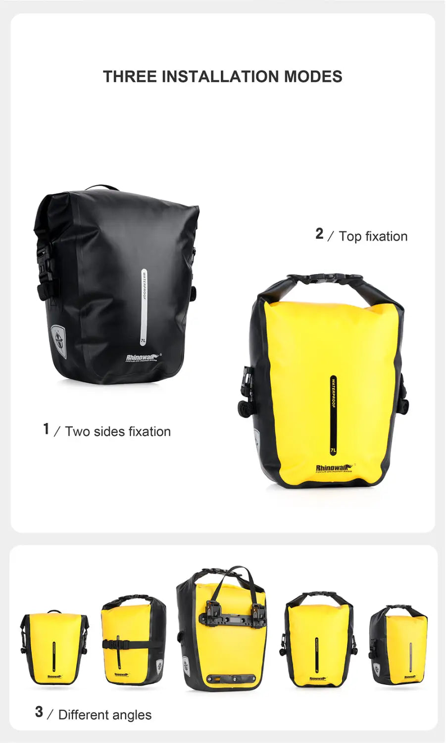 20L Bike Pannier Bag Backpack Multifunctional Bicycle Bag Cycling