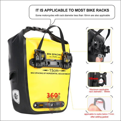 20l bike pannier bag backpack multifunctional bicycle bag cycling