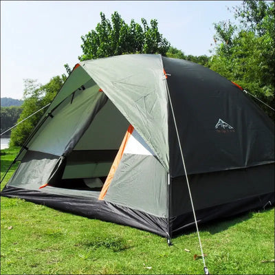 3-4 person double layer rainproof outdoor camping shelter tent for fishing hunting travel adventure