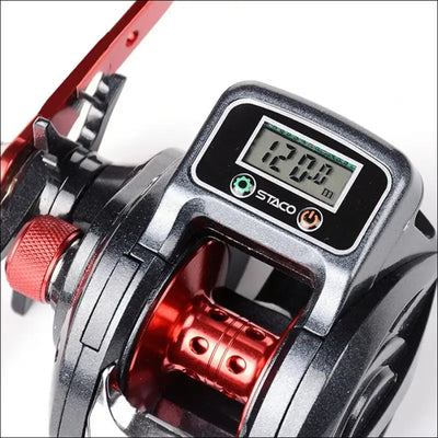 6.3:1 13+1bb fishing reel left / right hand low profile line counter fishing tackle gear