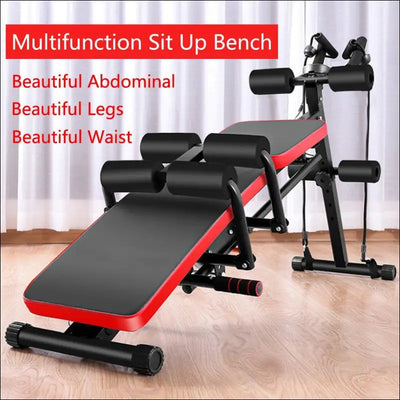 8 in 1 abdominal trainers push ups workout beauty waist machine height adjustable sit-up exerciser Black