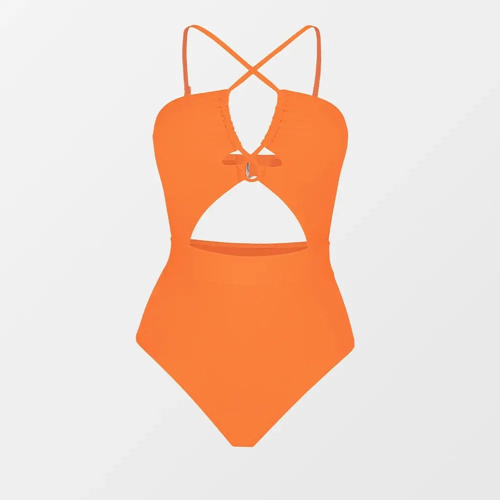 CUPSHE Cut Out One-Piece Swimsuit Sexy Backless Monokini Swimwear - cupshe swimsuits