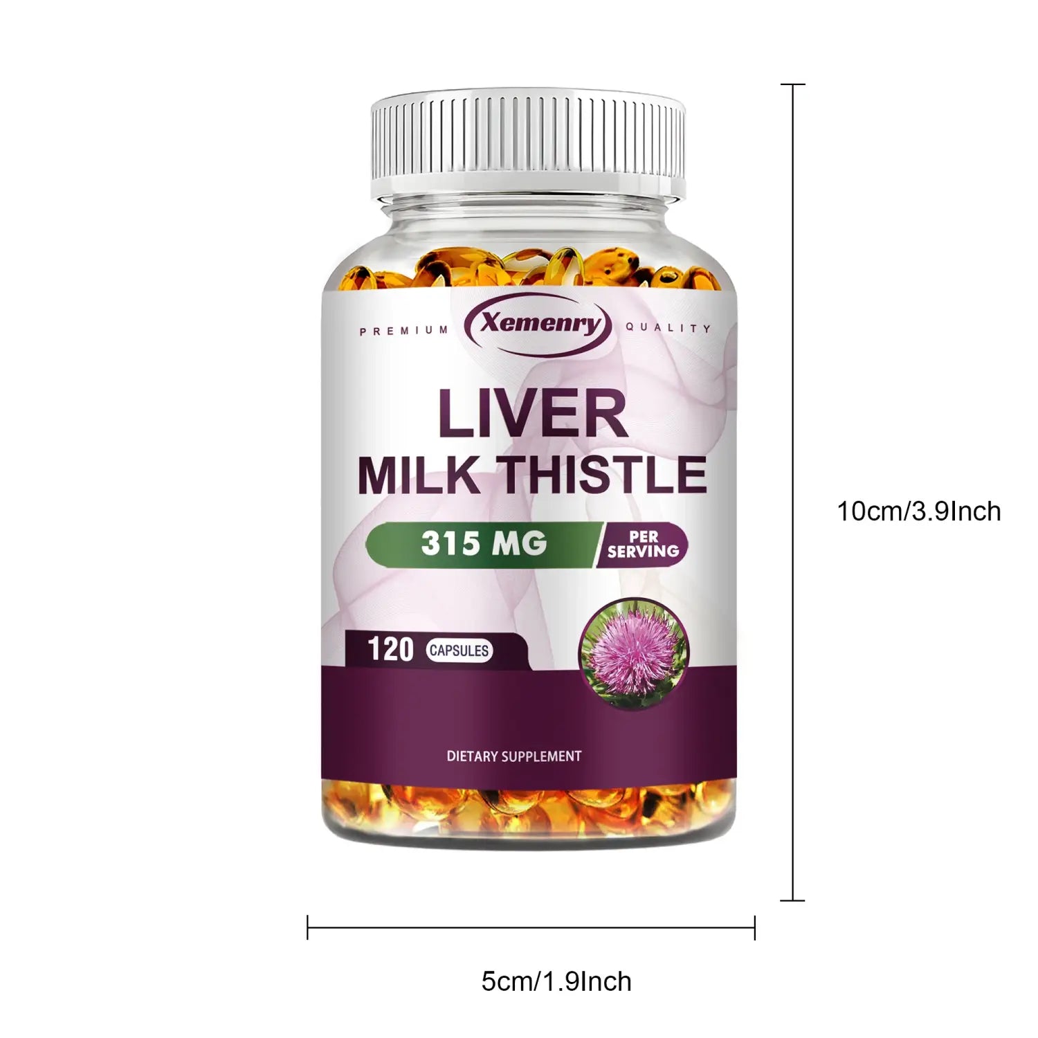 Milk Thistle Liver Capsules - Maintains Liver Health and Promotes Digestive Health Helping To Detoxify The Liver - 120