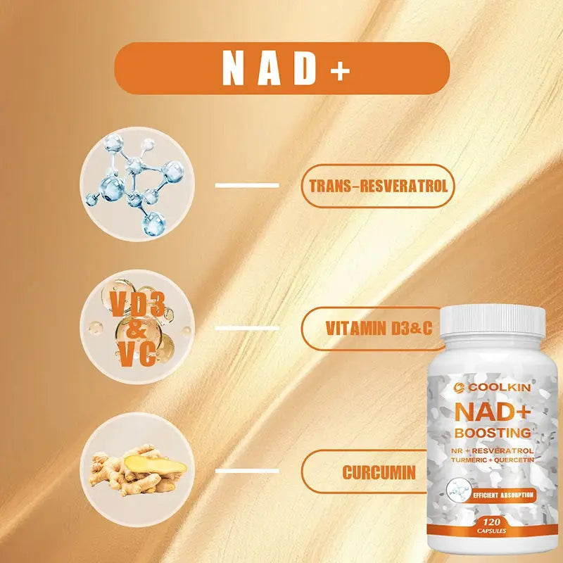 NAD + Boosting - Enhance Cell Vitality and Help Cell Repair Anti-aging - 120 Capsules