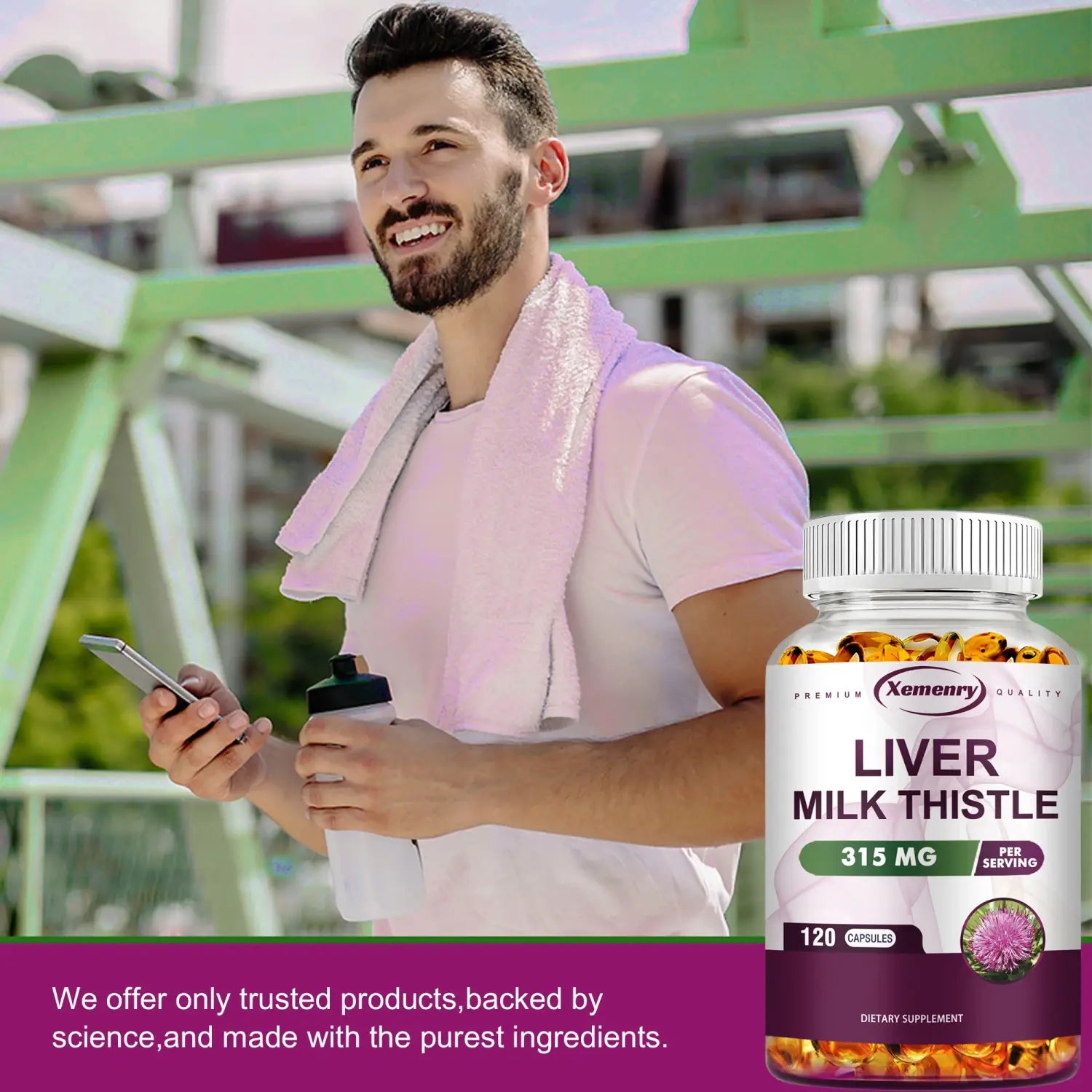 Milk Thistle Liver Capsules - Maintains Liver Health and Promotes Digestive Health Helping To Detoxify The Liver - 120