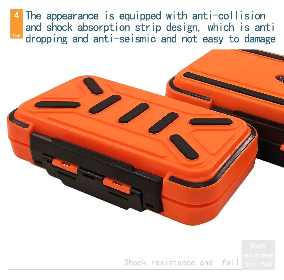 Fishing waterproof accessories box small road sub box fish hook storage box table fishing tools,