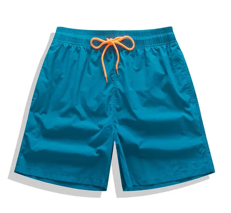 Swim Shorts for Men by ESCATCH - Quick Dry Solid Nylon Beach Board Shorts