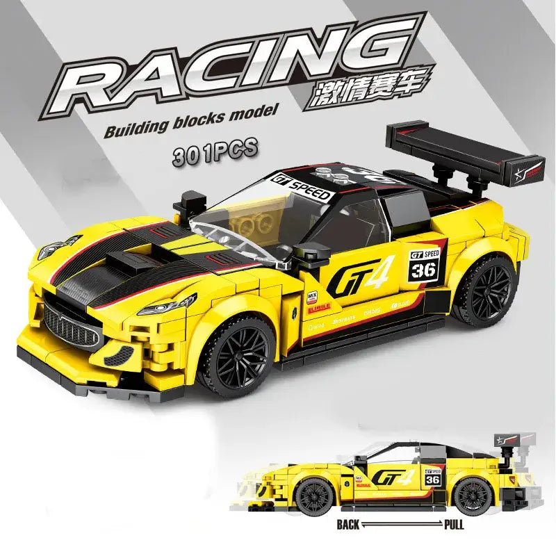 City Technical Car Speed Champion Sports Racing Car Vehicle Racer Moc Building Blocks Educational Toys