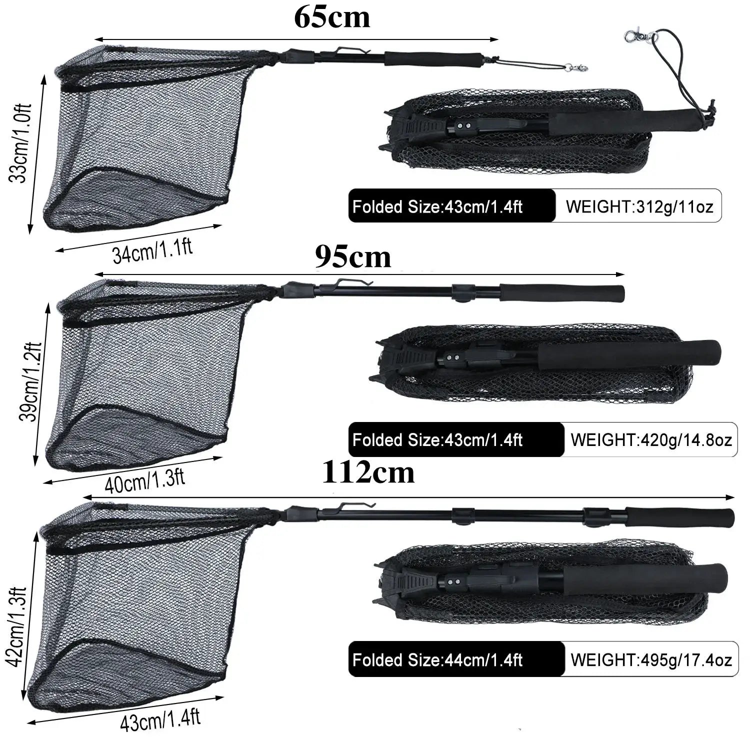 Best folding fishing net - sougayilang 65-112cm telescopic landing net