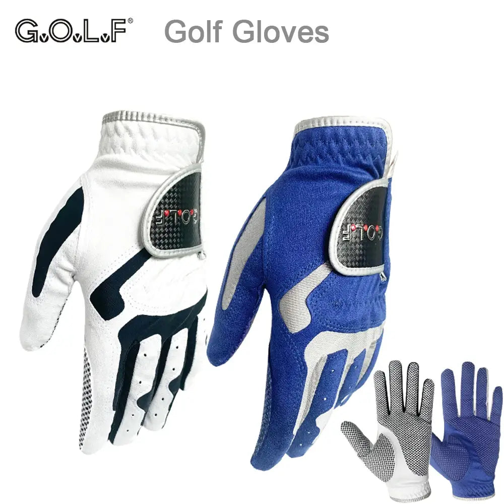 PGM Golf Gloves Blue White Grey Left Right Hand Microfiber Antiskid For Professional Brand New Golfer Breathable Sports