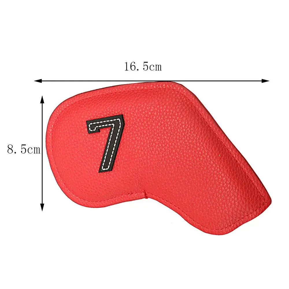 10pcs/set Golf Iron Headcover 3-9,P,S,A Club Head Cover Embroidery Number Case Sport Golf Training Equipment Accessories