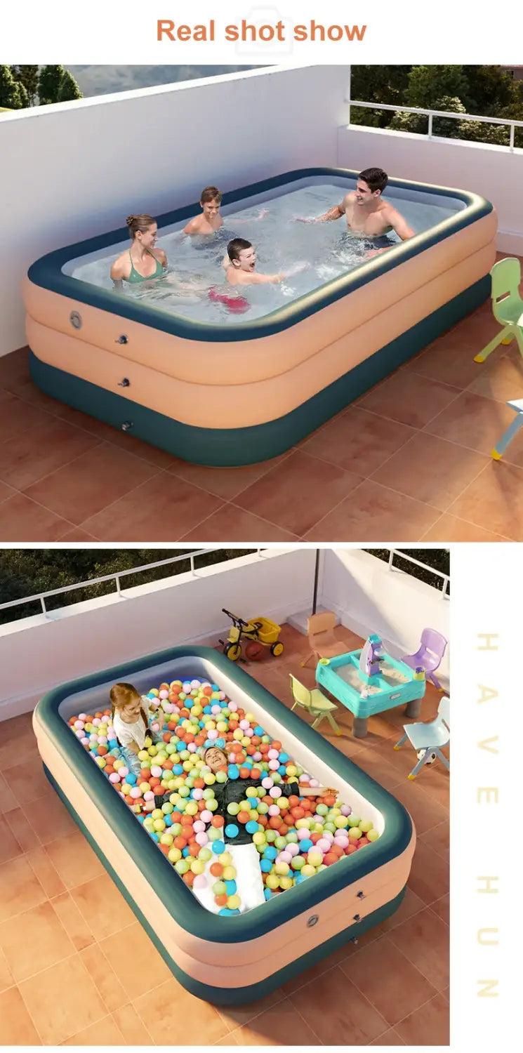 New Design Wireless Automatic Inflatable Swimming Pool Outdoor PVC Pool Children Household Swimming Pool