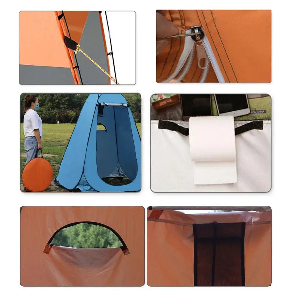 Pop Up Pod Tent Changing Dressing Room Privacy Beach Tent 2 Windows Instant Portable Shower Tent Camping Toilet Rain