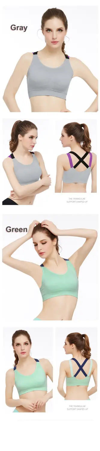 Sports Bra for Women Gym Seamless High Impact Sports Bra Yoga Fitness Top Female Underwear Push-up bra Sportswear