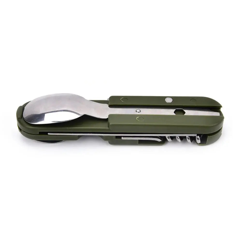 Camping Cutlery Stainless Steel Folding Knife Fork Spoon Portable Outdoor Tableware Camping Equipment