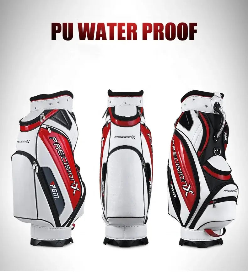 Professional Custom Waterproof PU Golf Bag Golf Club Sling Shoulder Bag 5 Dividers for Men