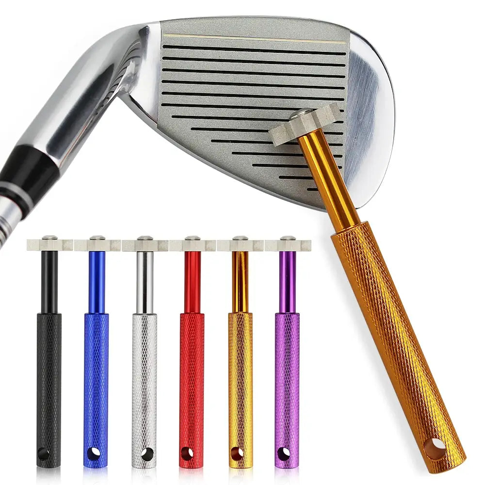 Golf Groove Tool Golf Iron Wedge Club Groove Sharpener Cleaner Golf Club Clear Tool V U Blade 6 color golf accesories