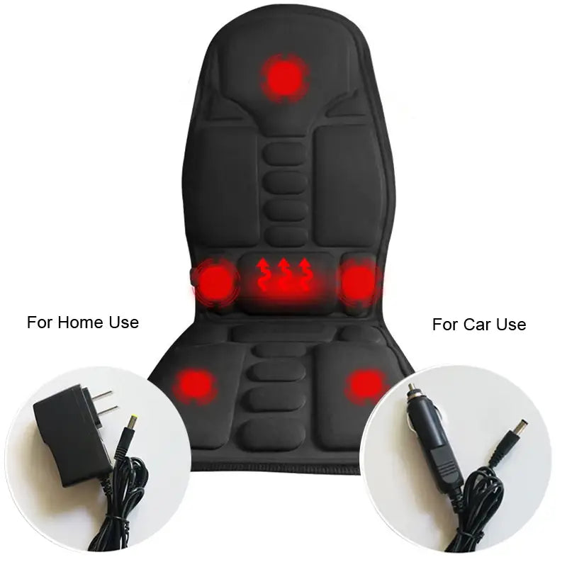 Full-body back neck waist infrared therapy heated massage seat