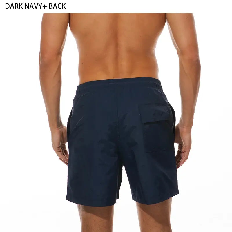 Swim Shorts for Men by ESCATCH - Quick Dry Solid Nylon Beach Board Shorts