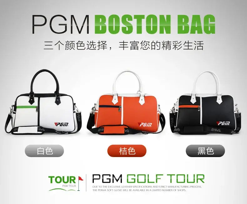 Professional Custom Waterproof PU Golf Shoe Boston Hand Bag