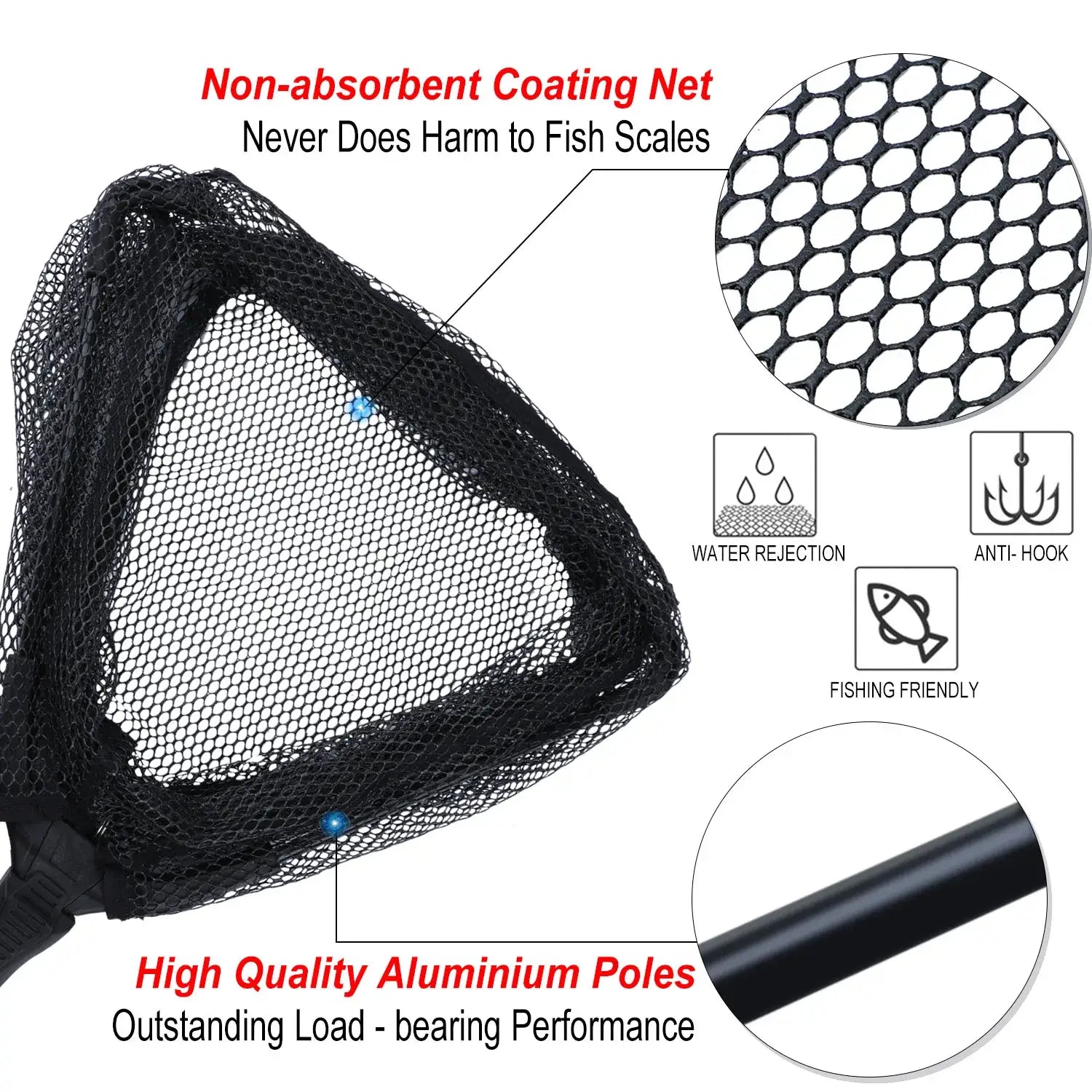 Best folding fishing net - sougayilang 65-112cm telescopic landing net