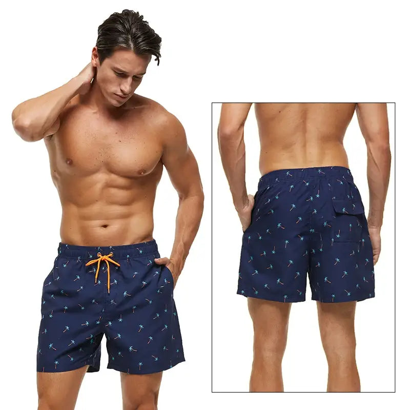 Datifer Brand Beach Shorts Summer Quick Dry Mens Board Swimsuits Man Swim Trunks Surf Swimwear Male Athletic Running