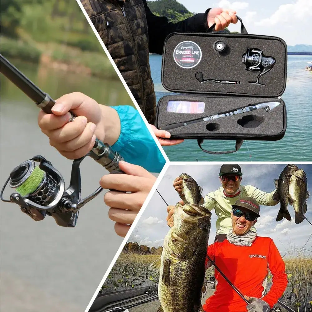 Sougayilang Telescopic Fishing Rod and Reel Combo - Lightweight Portable and Versatile