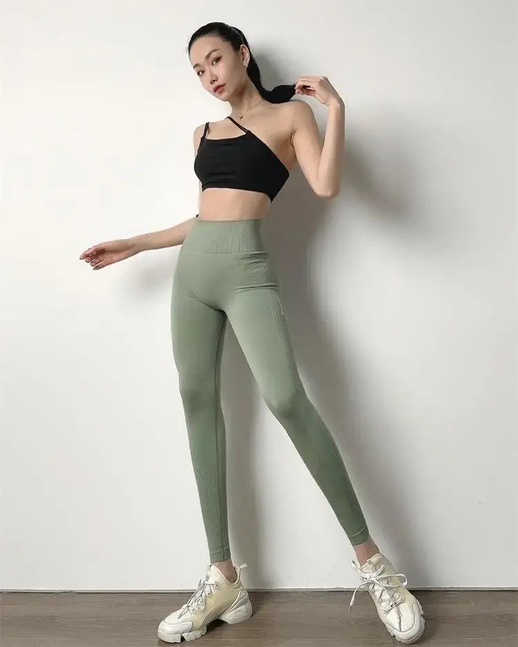 Push Up Seamless Leggings For Fitness High Waist Workout Tights Sport Woman Booty Scrunch Tights Yoga Pants