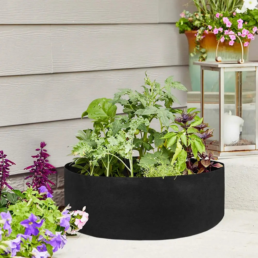 10/40/50/100 Gallons fabric garden raised bed round planting container grow bags fabric planter pot for plants nursery