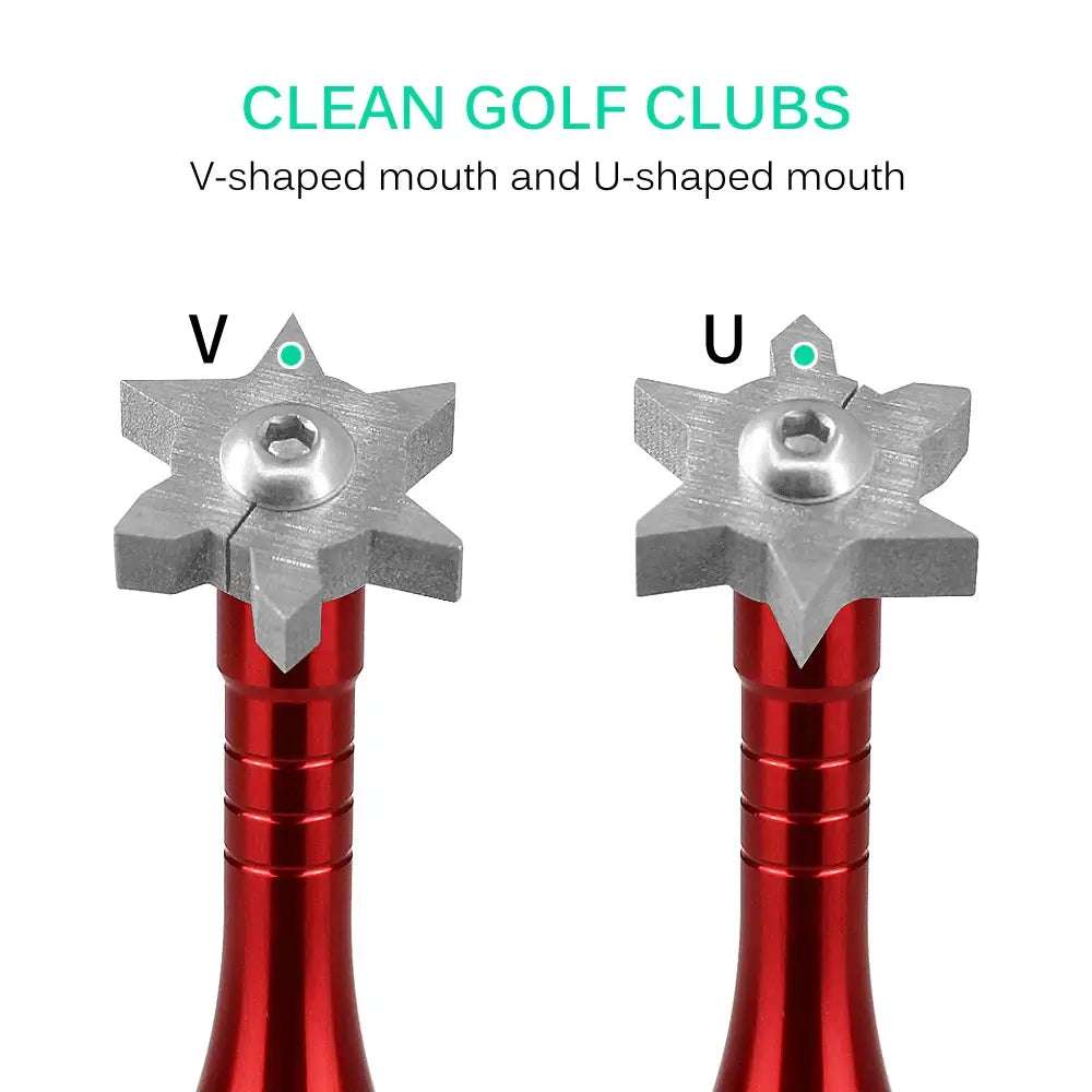 Golf Groove Tool Golf Iron Wedge Club Groove Sharpener Cleaner Golf Club Clear Tool V U Blade 6 color golf accesories