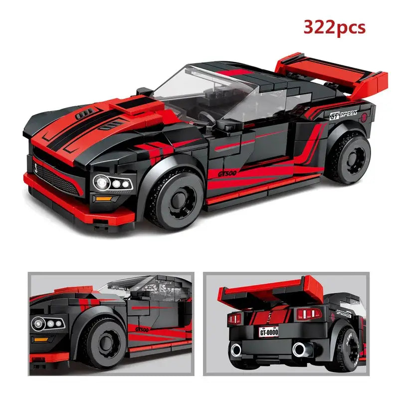 City Technical Car Speed Champion Sports Racing Car Vehicle Racer Moc Building Blocks Educational Toys