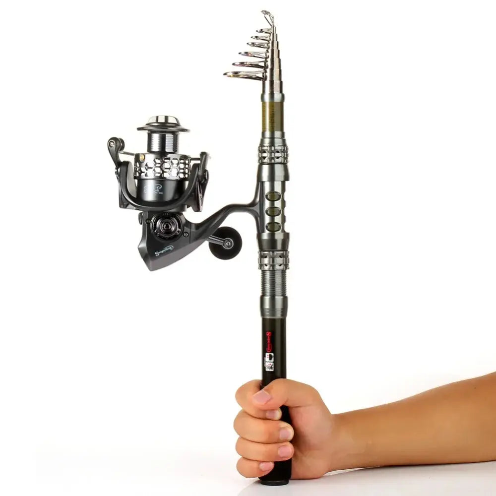 Sougayilang Telescopic Fishing Rod and Reel Combo - Lightweight Portable and Versatile