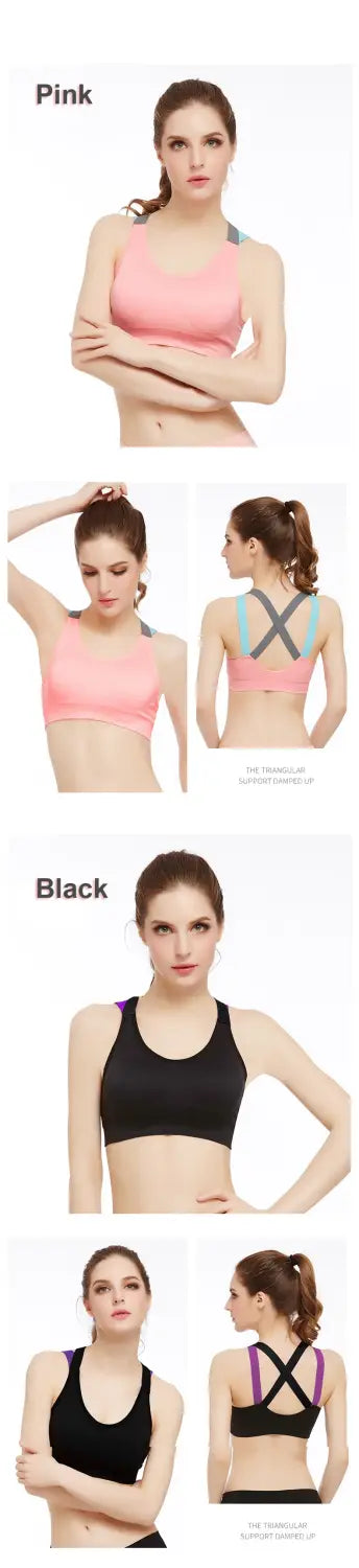 Sports Bra for Women Gym Seamless High Impact Sports Bra Yoga Fitness Top Female Underwear Push-up bra Sportswear