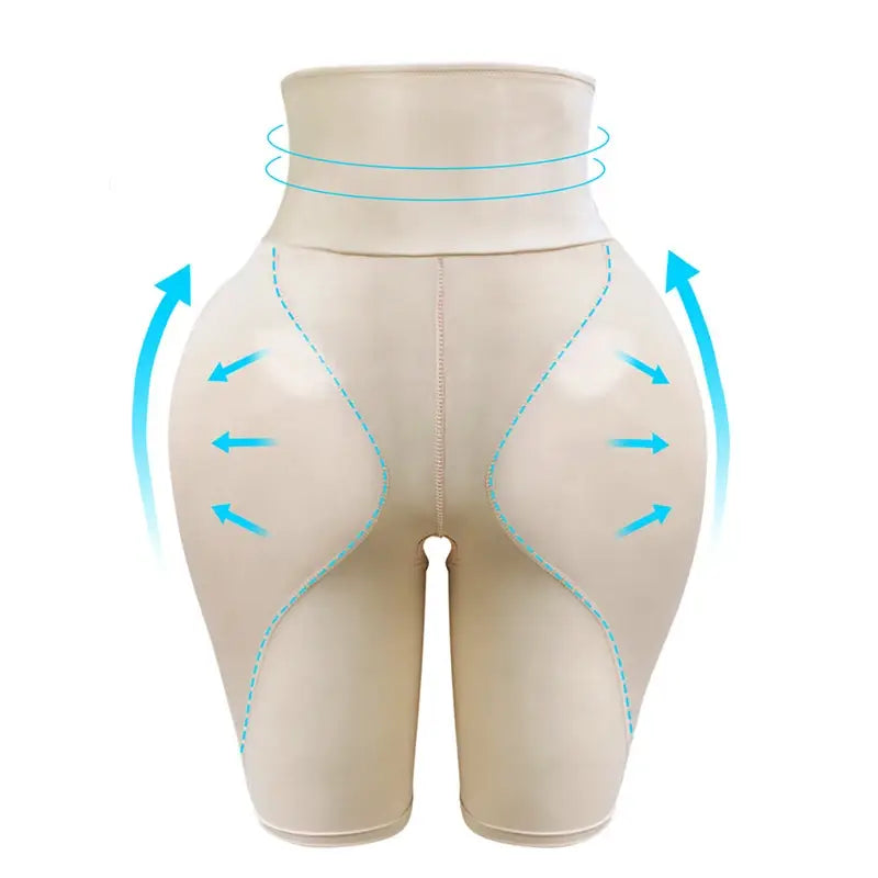 Women butt lifter shapewear waist tummy control body underwear shaper pad control panties fake