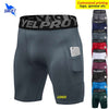 Quick Dry Compression Running Tights Men with Pocket Gym Fitness