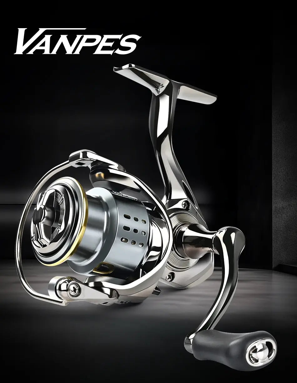 Meredith vanpes series rust free and smooth bearing 5.0:1 fishing reel drag system 8kg max power