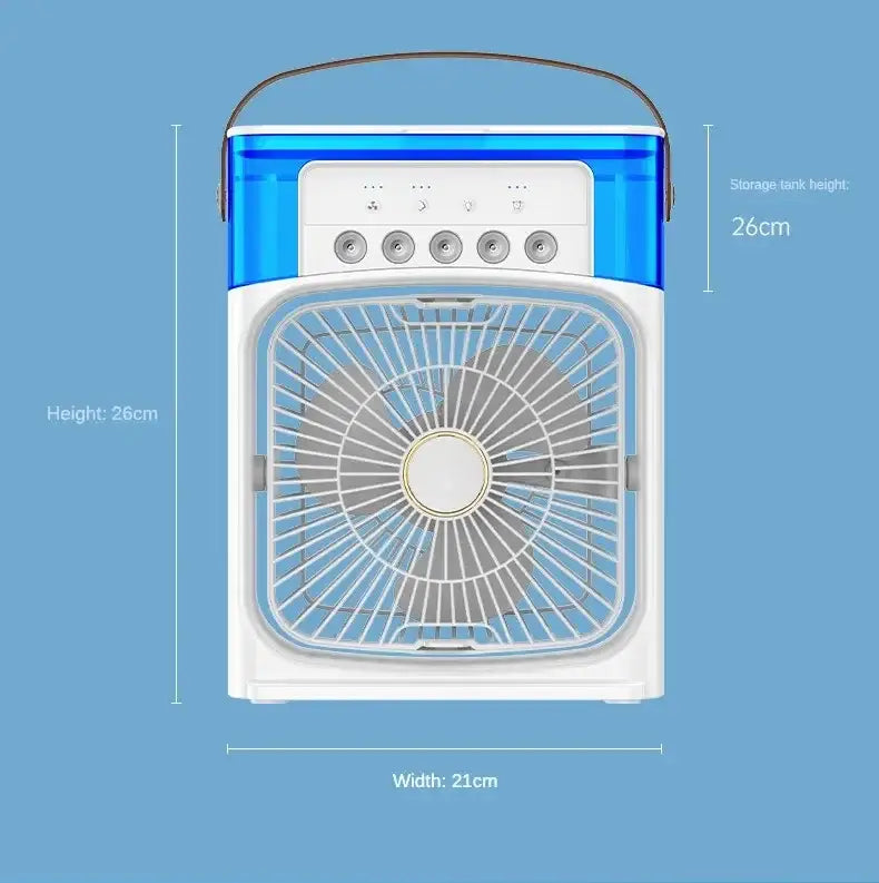 Portable Air Conditioner - Small Air Cooler with Hydrocooling Technology - 3 Speed Fan - For Office and Home