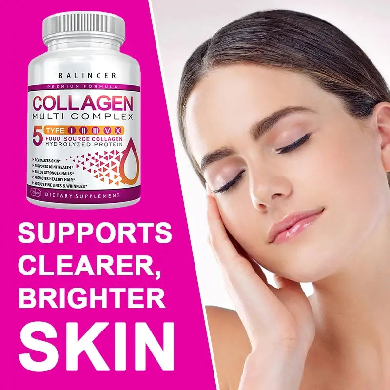 Collagen complex - for skin care reduce fine lines and wrinkles firm skin support hair joint