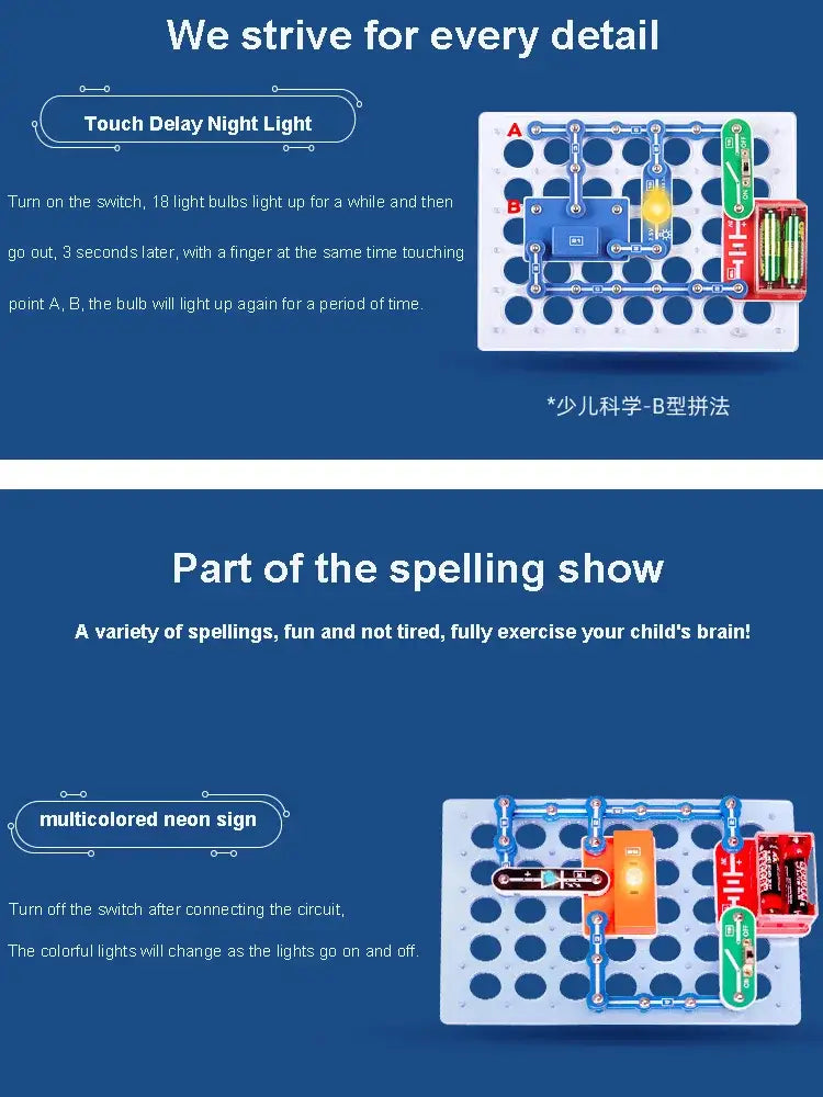 Circuit Electronic Blocks Kit - Science Kits For Kids