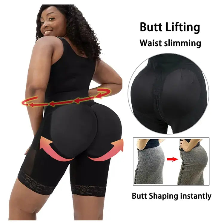 Full Body Shapewear Compression Girdle Fajas Colombian Corrective Underwear Tummy Control Shaper Butt Lift Slim Corset