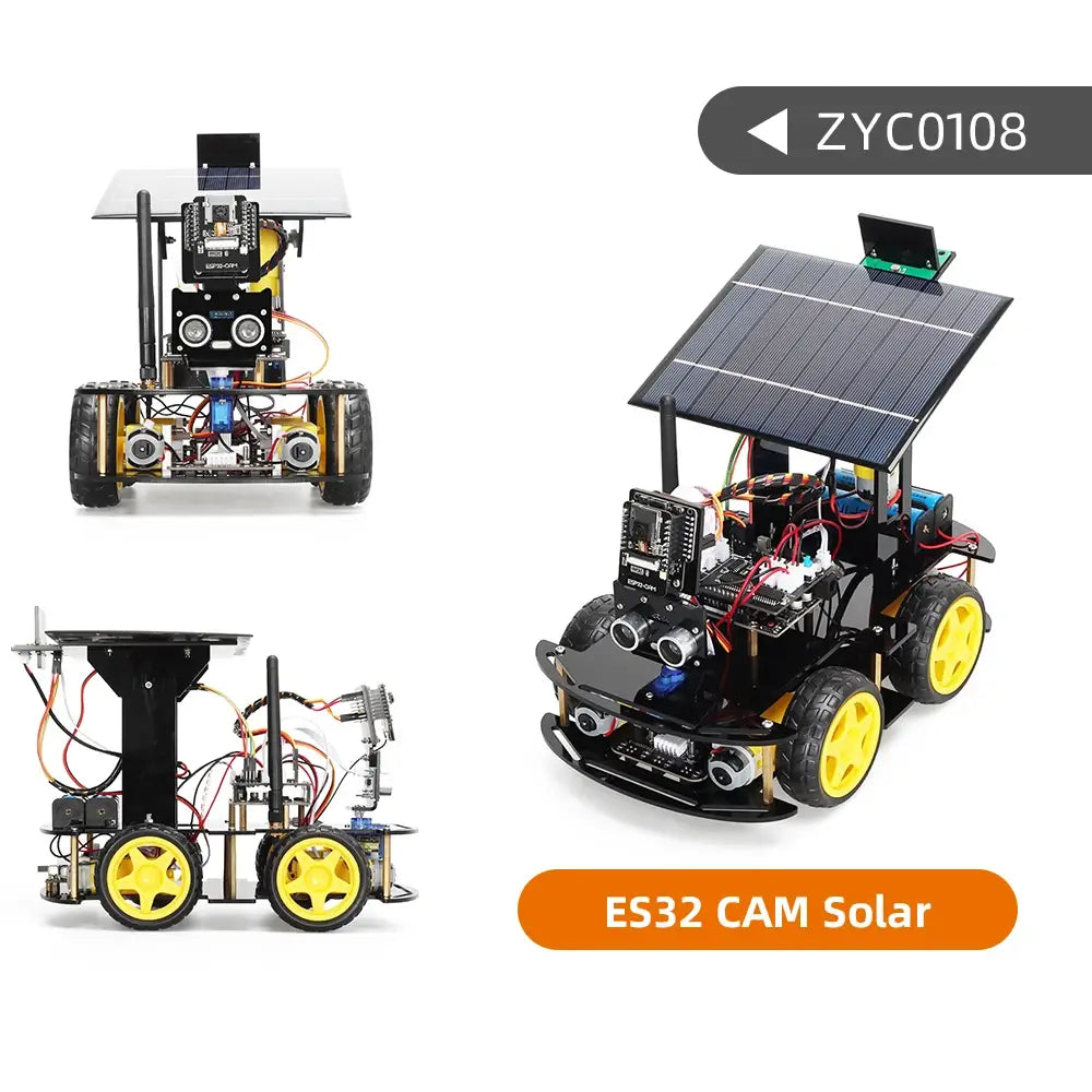 Automation Robot Car Kits for Arduino Programming ESP32 Cam Solar Tracking and Charging Set DIY Electronics Project