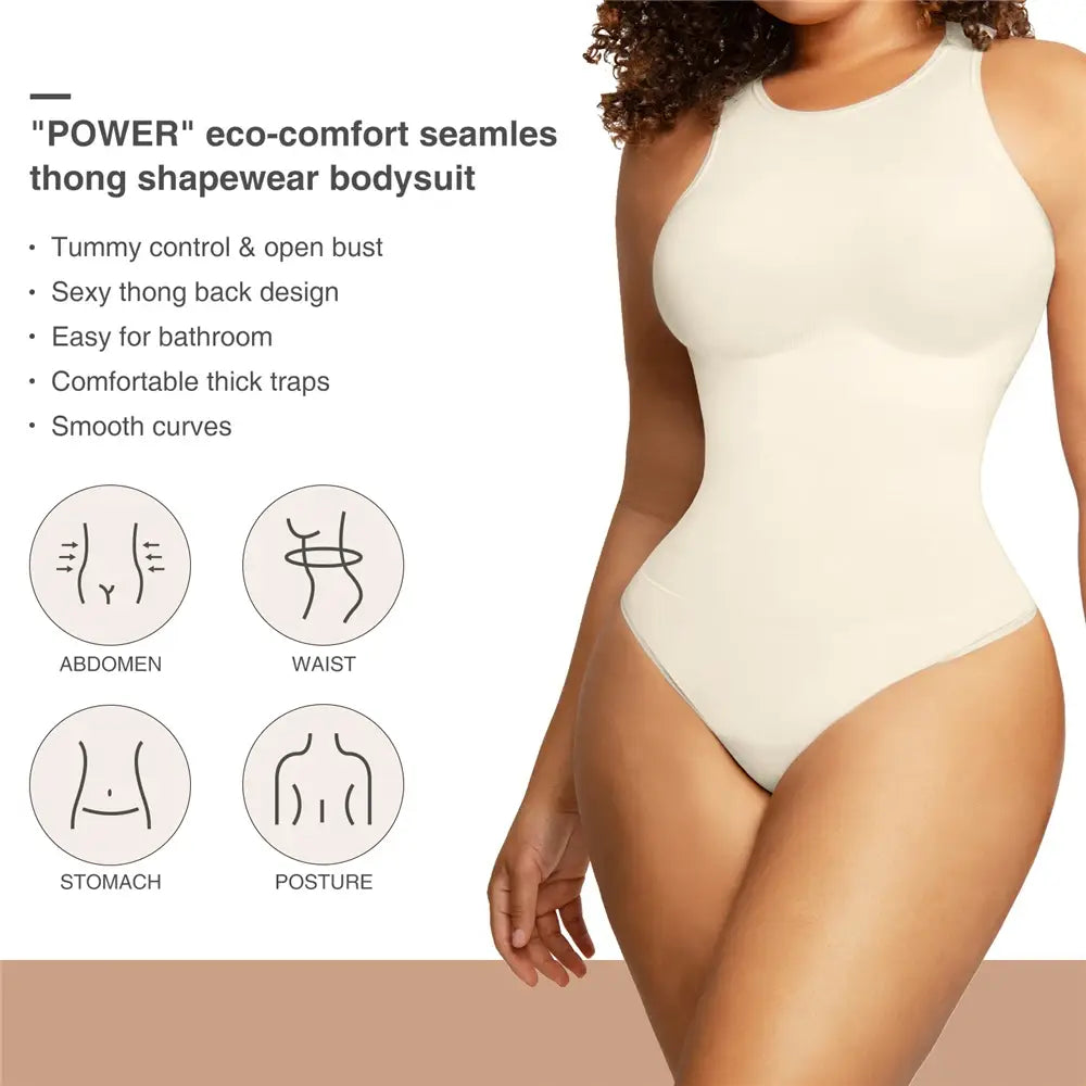 Women’s Sexy Thong Shapewear - Tummy Control Body Shaper