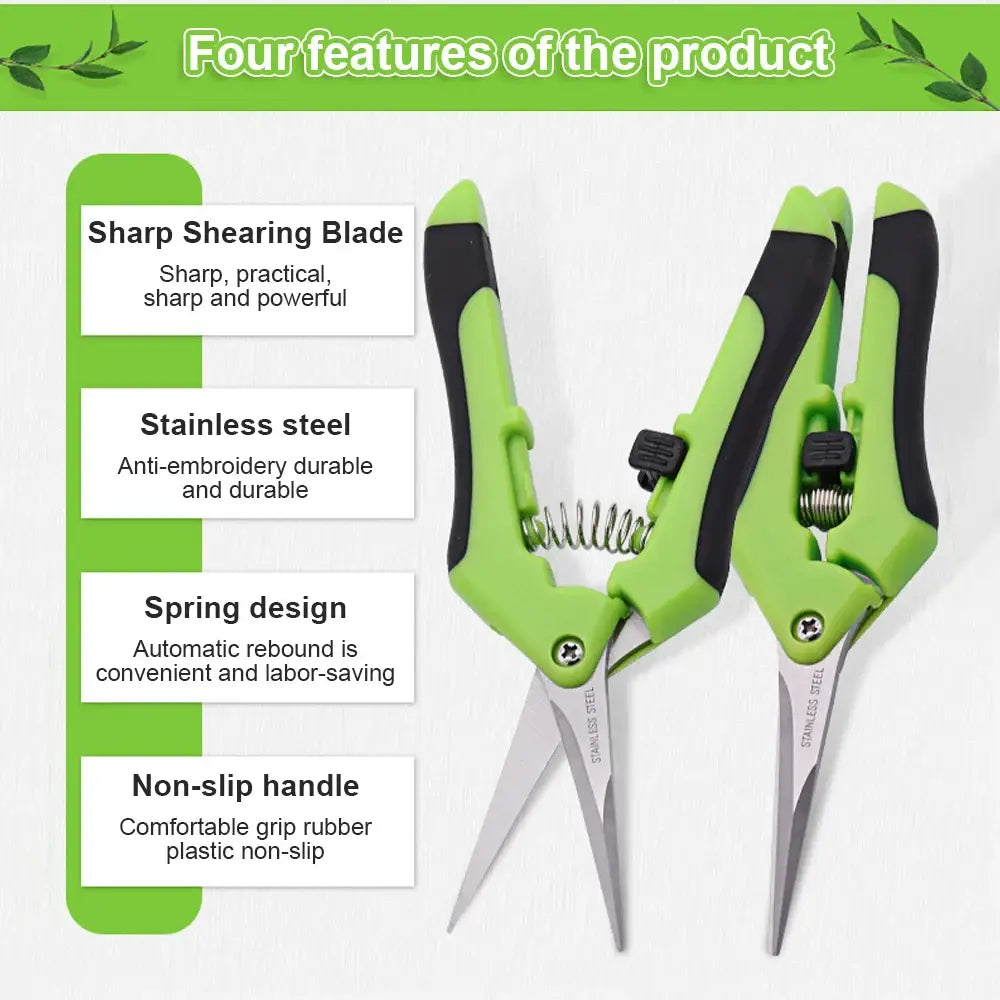 Garden Tools Secateurs Bonsai Shears Metal Gardening Scissor Pruning Tool Hand Cutter Fruit Picking Weed Household