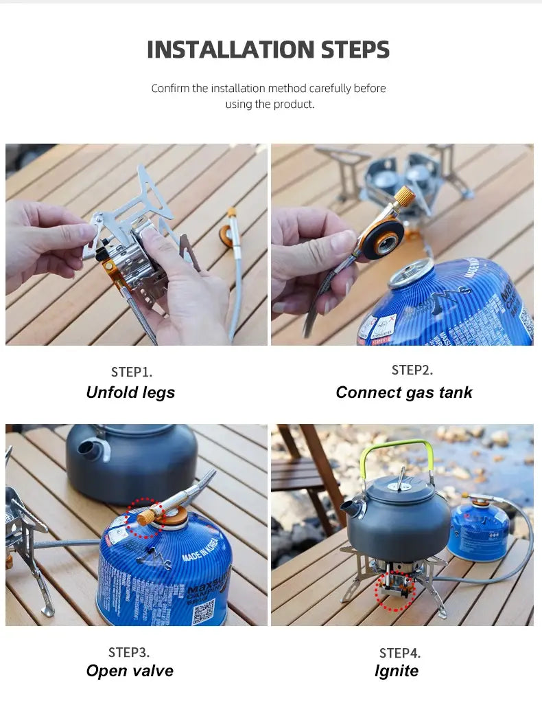 Outdoor Portable Three Head Stove