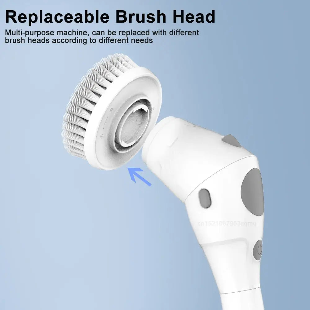 Electric cleaning brush 8 in 1 wireless rotatable scrubber for bathroom kitchen windows toilet