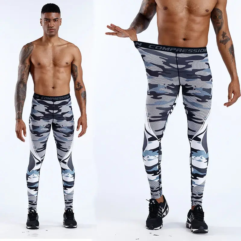 Men’s running leggings sportswear quick dry gym fitness tights workout training jogging sports