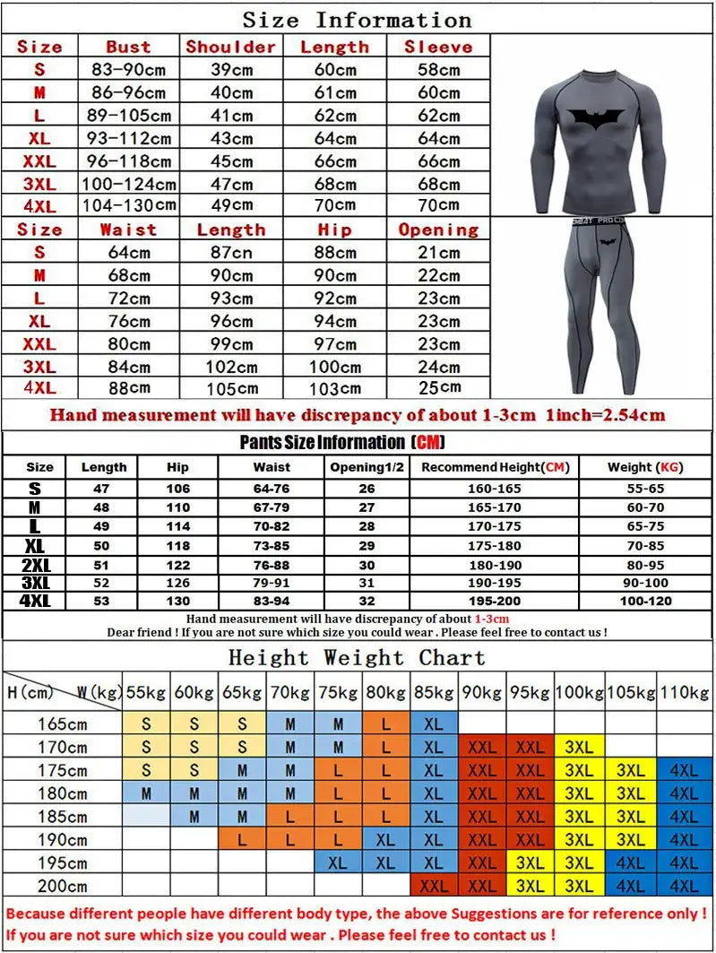 Sportswear Quick Dry Rashgard Sport Shirt Men Compression Pants Gym Running Shirt Men Fitness Leggings Clothes Tight